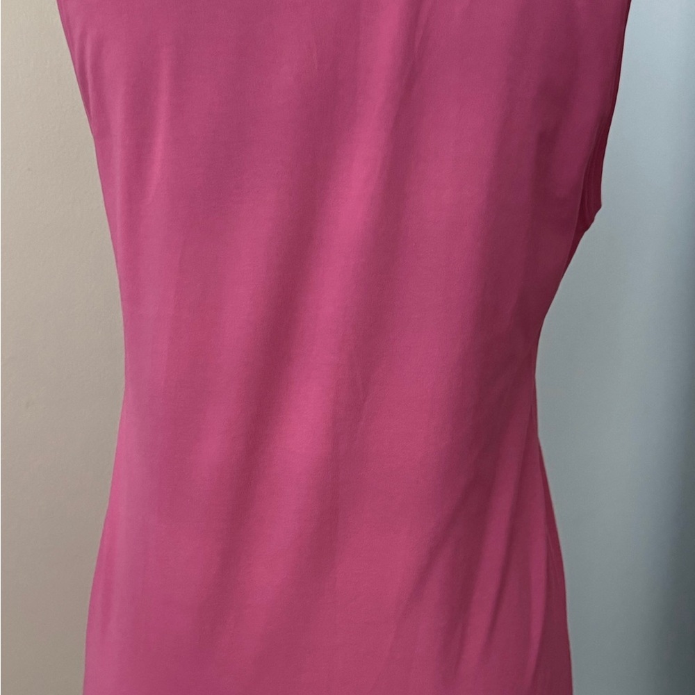 PAUW Amsterdam sleeveless top cotton blend Sz 4 (XL) muted red/pink Orig.$115. - Picture 3 of 10
